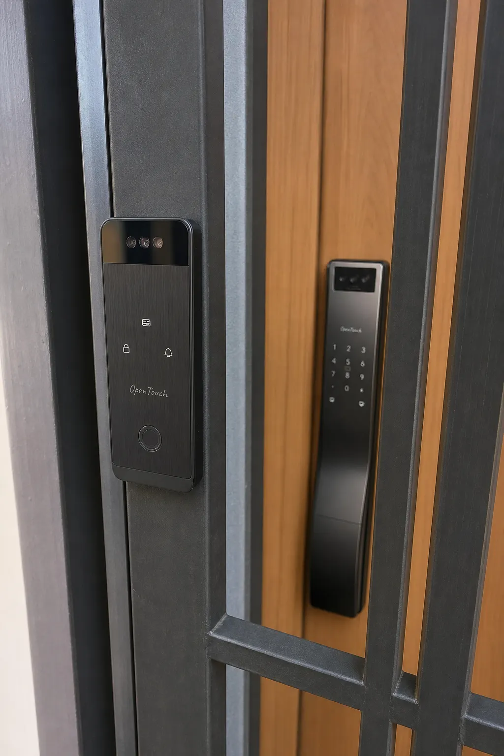 OpenTouch smart lock installed at an HDB entrance