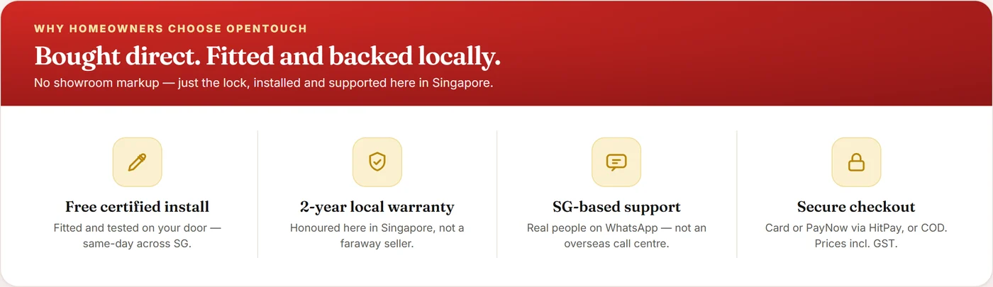 Touch i9 smart lock features and ways to unlock